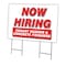 Signmission Now Hiring Cement Masons & Concrete Finisher Yard & Stake plastic, 2436 C-2436 CEMENTMASONSCONCRETEFINISHERS - alternate 1